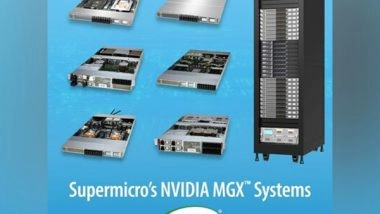 Business News | Supermicro Starts Shipments of NVIDIA GH200 Grace Hopper Superchip-Based Servers, the Industry's First Family of NVIDIA MGX Systems