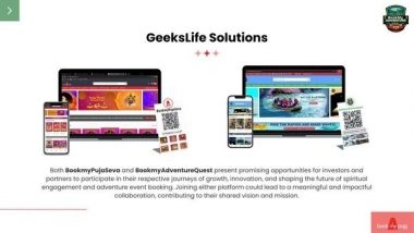 Business News | GeeksLife Technology Solutions Pioneering Tech Innovation with BookMyPujaSeva and BookMyAdventureQuest