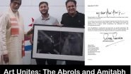 Business News | Art World Convergence: Abrols Present Masterpiece to Amitabh Bachchan, Igniting Cultural Dialogue