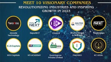 Business News | Meet 10 Visionary Companies Revolutionizing Industries and Inspiring Growth in 2023