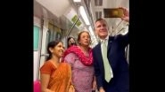 World News | US Envoy Garcetti Travels in Delhi Metro, Interacts with Passengers