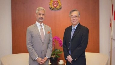 World News | Jaishankar, Singapore Trade Minister Gan Kim Yong Hold Discussions on New Domains of Cooperation