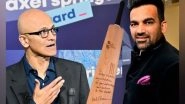 Business News | Legendary Bowler Zaheer Khan Surprises Audience at Prestigious Axel Springer Awards