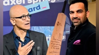 Business News | Legendary Bowler Zaheer Khan Surprises Audience at Prestigious Axel Springer Awards