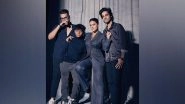 Entertainment News |  Kajol Poses in Style with Her 'K Team' Gang of Boys