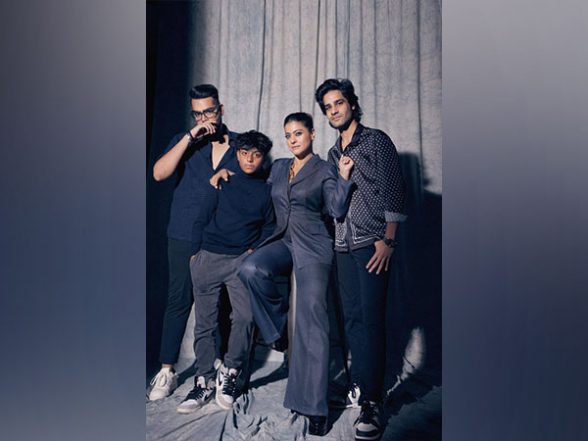 Entertainment News | Kajol Poses in Style with Her 'K Team' Gang of Boys - Vimarsana News