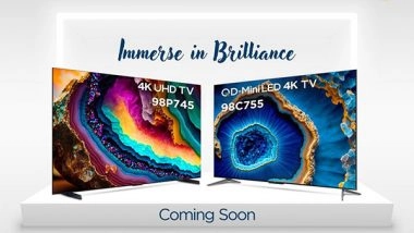 Business News | TCL Gears Up to Expand Its QD Mini LED 4K TV and 4K UHD TV Lineup Ahead of the Festive Season
