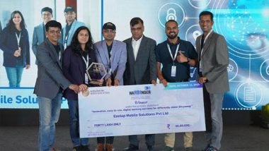 Business News | Razorpay POS Wins First Prize at RBI's Global Hackathon for 'DrishtiPay', Which Facilitates Ease-to-Use Digital Payments For Visually-Impaired