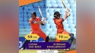 Sports News | ICC CWC 2023: Netherlands' Sybrand-Logan Register Highest Partnership for Seventh Wicket or Below in Tournament History