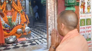 India News | UP CM Yogi Visits Ram Lala and Hanumangarhi in Ayodhya