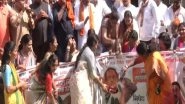 India News | Nagpur: BJP Holds 'Chappal Maro' Protest Against MVA