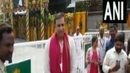 India News | Former Indian Cricketer VVS Laxman Offers Prayers at Sri Venkateswara Temple in Tirupati