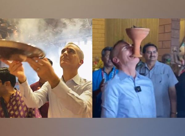 Durga Puja 2023: US Envoy Eric Garcetti Visits Pandal in Delhi, Perfoms Dhunuchi Naach (Watch Video)
