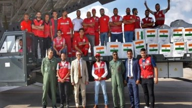 World News | India's Humanitarian Aid for Palestinian People Arrives in Egypt