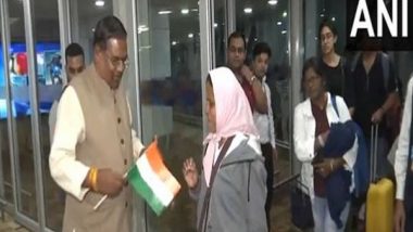 India News | Operation Ajay: MoS Faggan Singh Kulaste Expresses Happiness, Relief as Sixth Flight Arrives from Israel