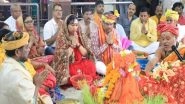 India News | Odisha: Union Minister Dharmendra Pradhan Offers Prayers to Goddess Durga in Angul