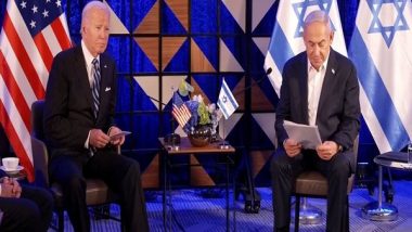 World News | US President Biden, Israeli PM Netanyahu Agree to Continue Flow of Humanitarian Aid into Gaza