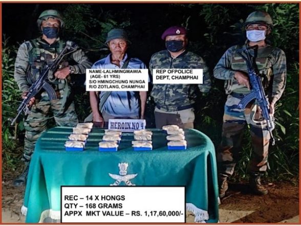 India News | Mizoram: Assam Rifles Recovers Drugs Worth Rs 1.17 Crore in Champhai, One Arrested - Vimarsana News
