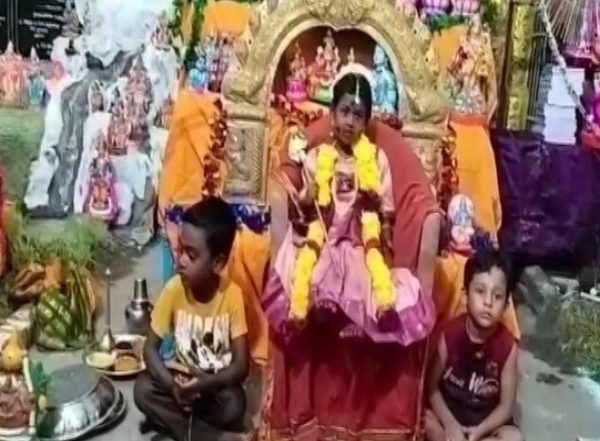 India News | Puducherry: Devotees Perform 'Palambhikai Puja' on Maha Navmi at Muthukumaraswamy Temple