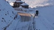India News | J-K: Mughal Road Closed for Traffic After Fresh Snowfall