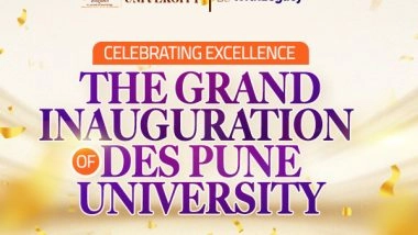 Business News | Deccan Education Society's Legacy Shines Bright as DES Pune University Takes Its Inaugural Leap