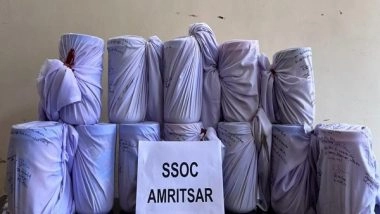 India News | Punjab: Cross-border Drug Smuggling Racket Busted, 12 Kg Heroin Seized