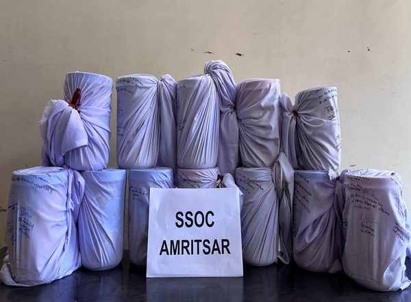 India News | Punjab: Cross-border Drug Smuggling Racket Busted, 12 Kg Heroin Seized
