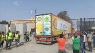 World News | Israel-Hamas War: Third Humanitarian Aid Convoy Enters Gaza
