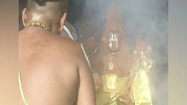 India News | Navaratri Brahmotsavam Concludes with Chakra Snanam in Andhra's Tirupati