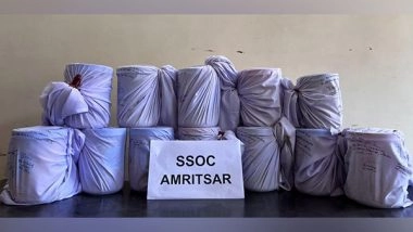 India News | Punjab Police Busts Smuggling Racket Operated by US-based Person, Arrests Man with 12 Kg Heroin