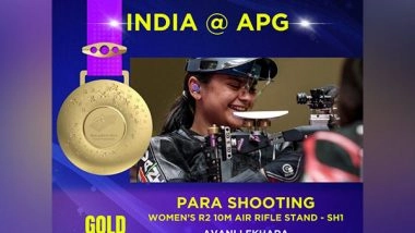 Sports News | Para Asian Games: Avani Lekhara Wins Shooting Gold for India