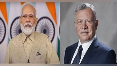 World News | PM Modi Speaks with Jordan's King, Express Concerns on Terrorism, Loss of Civilian Lives