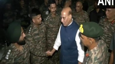 India News | Rajnath Singh Participates in Barakhana, Interacts with Troops During Two-day Visit to Assam, Arunachal