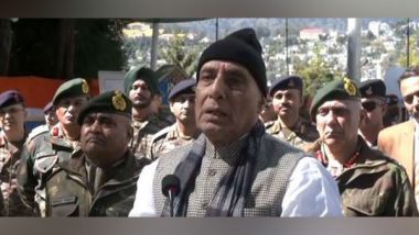 India News | Rajnath Singh Celebrates Vijayadashami with Troops in Arunachal's Bum La