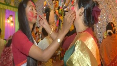 India News | Vijayadashami: Transgenders, Widows in West Bengal's Siliguri Perform Sindoor Khela