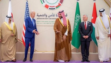 World News | US President Biden, Saudi Crown Prince MBS Discuss Israel-Hamas Conflict Escalation