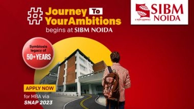 Business News | Secure Your MBA Future: SIBM NOIDA Opens SNAP 2023 Applications; Deadline November 23, 2023