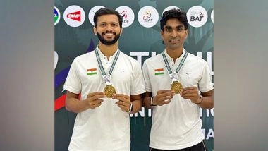Sports News | Asian Para Games: Pramod Bhagat-Sukant Kadam Pair Reach Men's Doubles Semifinals