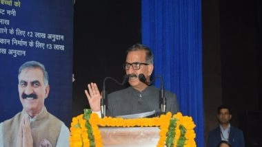 India News | CM Sukhu Distributes Compensation of Rs 8.97 Cr to Disaster-affected Families of Bilaspur Under 'Punrvaas'