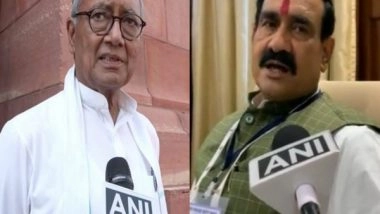 India News | Congress' Digvijaya Singh Hits out at Narottam Mishra over His Remark on BJP MP Hema Malini