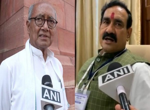 India News | Congress' Digvijaya Singh Hits out at Narottam Mishra over His Remark on BJP MP Hema Malini