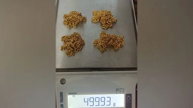 India News | Kerala: Gold Worth over Rs 26 Lakh Seized at Kochi Airport