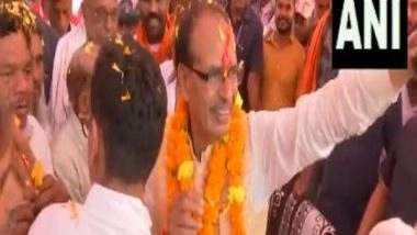 India News | MP Assembly Polls: CM Shivraj Singh Chouhan Conducts Roadshow in Sehore