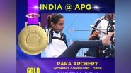 Sports News | Asian Para Games: Archer Sheetal Devi Secures Gold in Women's Individual Compound
