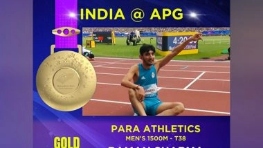Sports News |  Asian Para Games: Raman Sharma's Record-breaking Run Marks Another Gold for India