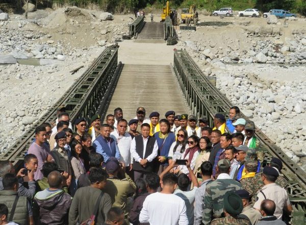 India News | Sikkim Flood Situation: Army, BRO Complete Second Bailey Bridge at Mangan
