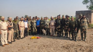 India News | BSF Thwarts Heroin Smuggling Bid Near Indo-Pak Border in Punjab's Tarn Taran