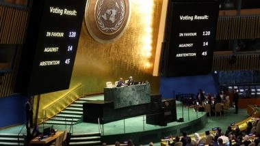 World News | Palestine Urges All States to Comply with UNGA Resolution