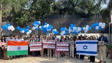 World News | In Solidarity with Families of Hostages, Israel's Embassy in India Joins 