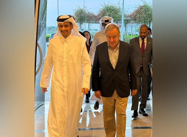 World News | UN Chief Expresses Gratitude to Qatar PM over Mediation for Release of Hostages in Gaza